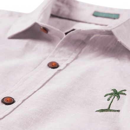 Stoic - Crosshatch Linen Short-Sleeve Button-Down Shirt - Men's