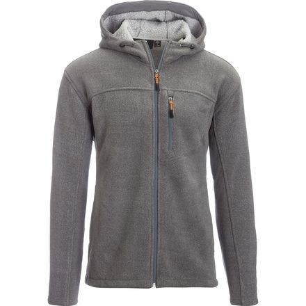 Stoic - Hybrid Fleece Hooded Jacket - Medium Gray