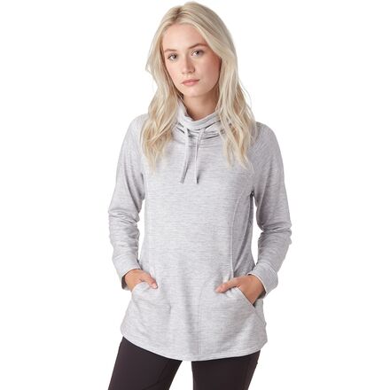 Stoic - High-Low Cowl-Neck Sweater - Women's - Light Grey