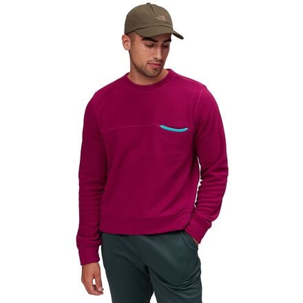 Stoic - Fleece Crew Sweater - Men's - Magenta Purple