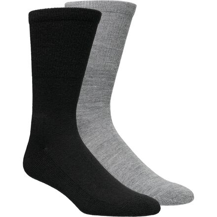 Stoic - Calf Length Hiking Sock - 2-Pack - Men's - Black Textured Natural