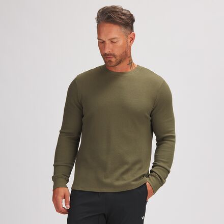 Stoic - Thermal Waffle Crew - Men's - Olive Night