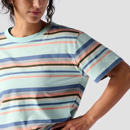 Stoic - Short-Sleeve Striped All Activity T-Shirt - Women's