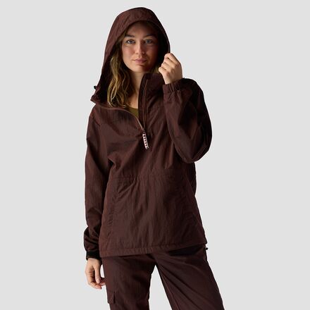 Stoic - Ripstop Pullover Jacket - Women's - Downtown Brown