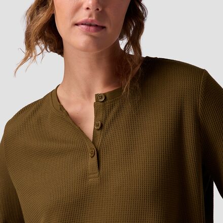 Stoic - Wicking Waffle Long-Sleeve Henley - Women's