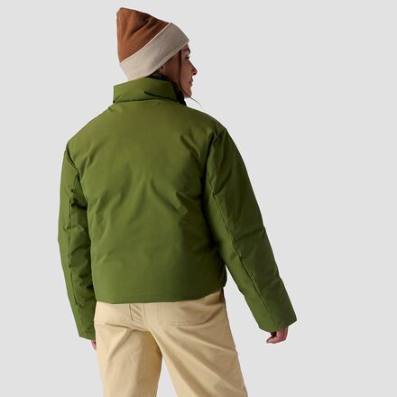 Stoic - Cropped Boxy Snap Front Puffer - Women's