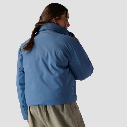 Stoic - Cropped Boxy Snap Front Puffer - Women's