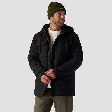 Stoic - Quilted Hooded Snap Jacket - Men's - Black