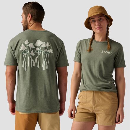 Stoic - Shroom T-Shirt - Heather Military Green