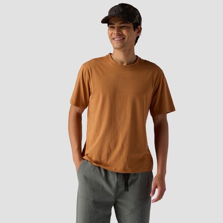 Stoic - Solid Relaxed T-Shirt - Men's - Brown Sugar