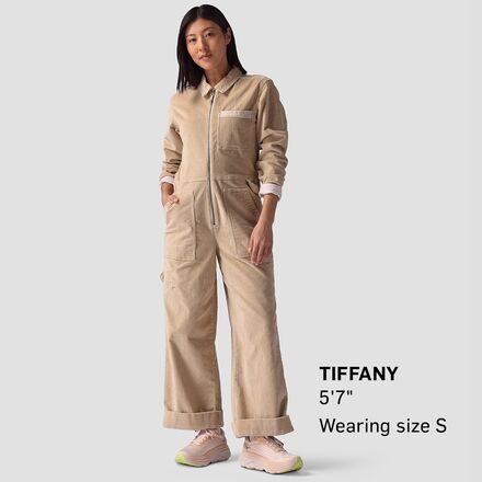 Stoic - Wide Leg Corduroy Jumpsuit - Women's