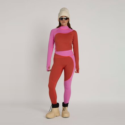 Seniq - Wool Sculpt Merino Baselayer Mock Neck Top - Women's
