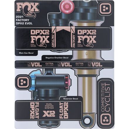 Stikrd - Fox DPX2 Decal Kit - Copper Metallic