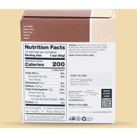 Skratch Labs - Energy Bar Sport Fuel -12-Pack