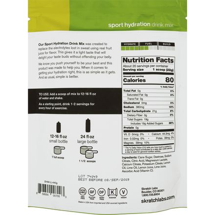 Skratch Labs - Sport Hydration Drink Mix - 20-Serving