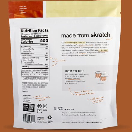 Skratch Labs - Recovery Sport Drink Mix - 24-Serving Bag