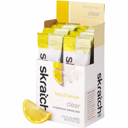 Skratch Labs - Clear Hydration Drink Mix - 8-Pack - Hint of Lemon