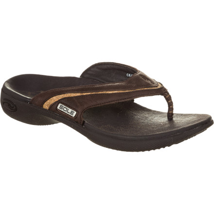 Sole - Premium Leather Flip Flops - Men's