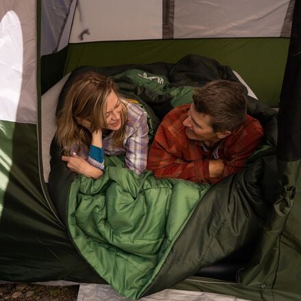 Slumberjack - Grizzly Glades 25F 2P Hooded Sleeping Bag: 25F Synthetic