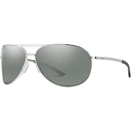 Smith - Serpico 2 ChromaPop Polarized Sunglasses - Silver/Polarized Platinum