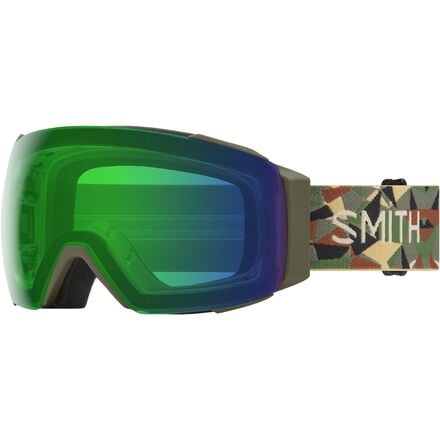 Smith - I/O MAG Low Bridge Fit Goggles - Alder Geo Camo/ChromaPop Everyday Green Mirror
