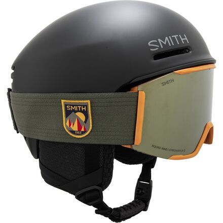 Smith - Method Pro MIPS Helmet + Squad MAG Goggles - Matte Black, Limited Sunrise Forest