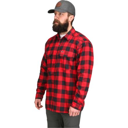 Simms - Cold Weather Shirt - Men's - Red Buffalo Plaid