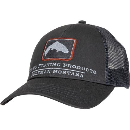 Simms - Trout Icon Trucker Hat - Carbon