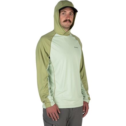 Simms - BugStopper SolarFlex Hooded Pullover - Men's - Light Green/Sage Heather