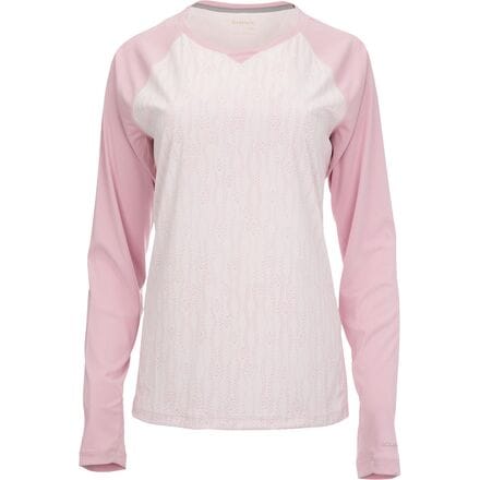 Simms - Solarflex Crewneck Shirt - Women's - Lily Pad Cloud Pink