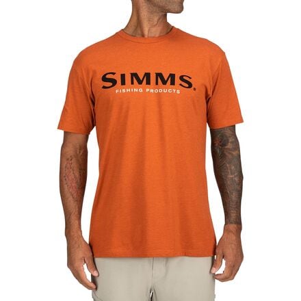 Simms - Logo T-Shirt - Men's - Adobe Heather