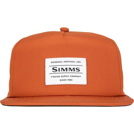 Simms - Unstructured Flat Brim Hat - Simms Orange