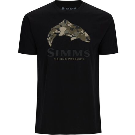 Simms - Trout Regiment Camo Fill T-Shirt - Men's - Black
