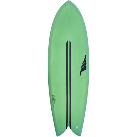 Solid Surfboards - The Throwback Fish Surfboard - Vegan Green