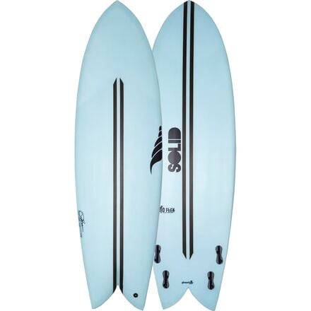 Solid Surfboards - The Throwback Fish Surfboard - Aviary Blue