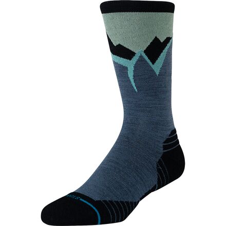 Icy Mountain Light Wool Crew Sock