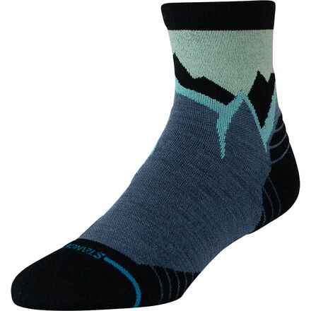 Icy Mountain Light Wool Qtr Sock