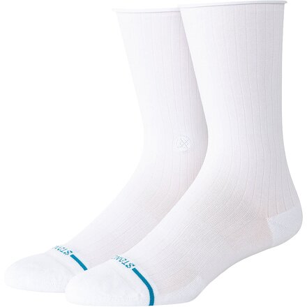 Rolled Solid Crew Sock - Women's