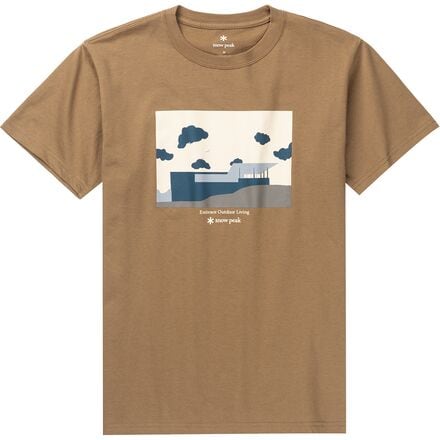 Snow Peak - Headquarters Campfield T-Shirt - Men's - Brown