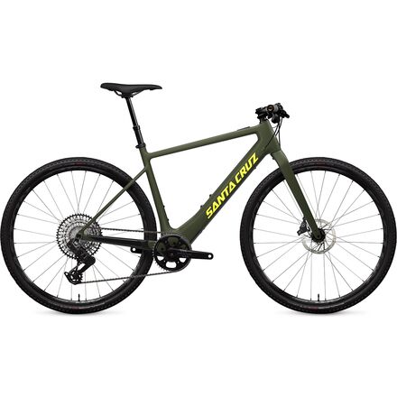 Santa Cruz Bicycles - Skitch CC GX Eagle AXS Transmission Flat Bar e-Bike - Olive Green