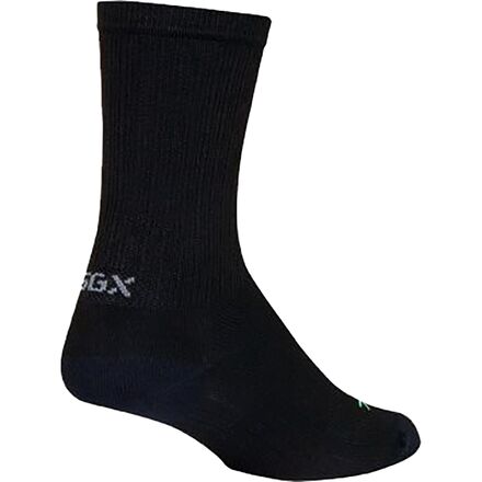 SockGuy - SGX6 Black Sock - Black