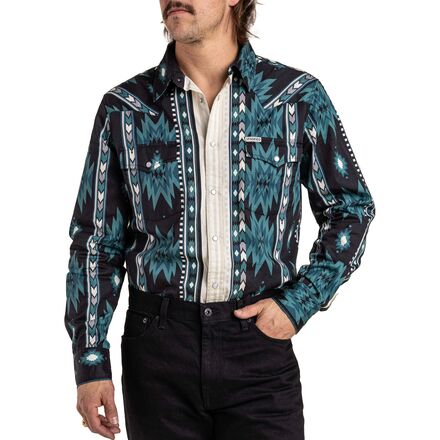 Serape Pearl Snap Long-Sleeve Shirt - Men's