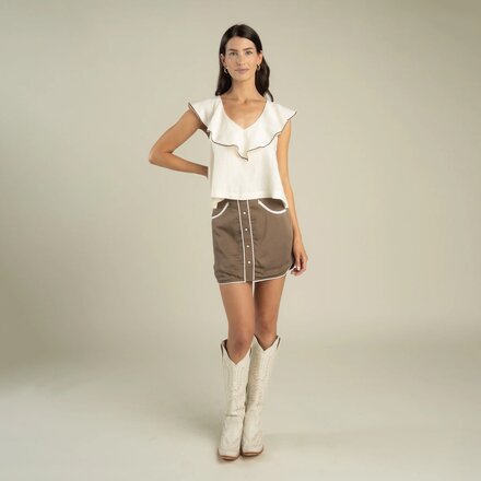 Sendero Provisions Co. - Calamity Pearl Snap Skirt - Women's