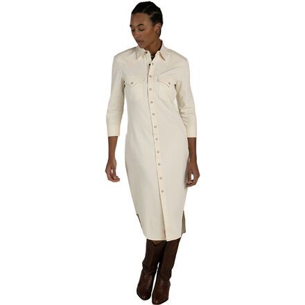Sendero Provisions Co. - The Annie Pearl Snap Shirtdress - Women's - Ecru