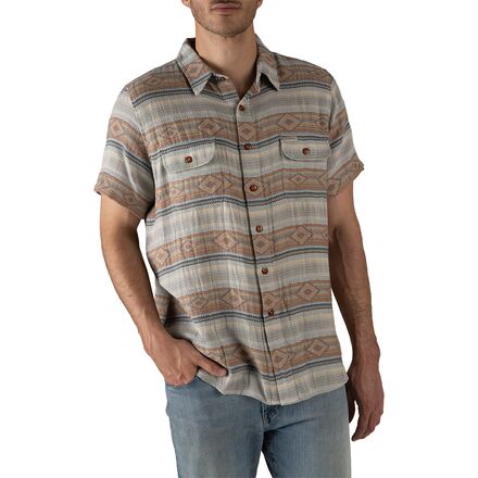 Sendero Provisions Co. - Boquillas Short-Sleeve Shirt - Men's - Sonoita Stripe/Brown/Blue