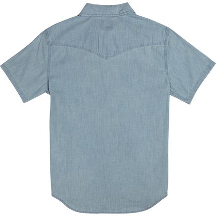 Sendero Provisions Co. - The Wyatt Pearl Snap SS Denim Shirt - Men's