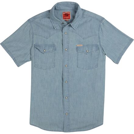 Sendero Provisions Co. - The Wyatt Pearl Snap SS Denim Shirt - Men's