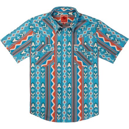 Sendero Provisions Co. - The Wyatt Pearl Snap SS Print Shirt - Men's
