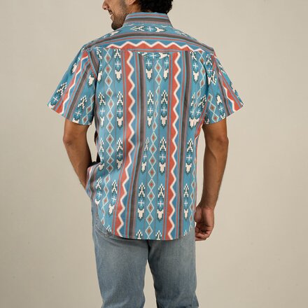 Sendero Provisions Co. - The Wyatt Pearl Snap SS Print Shirt - Men's