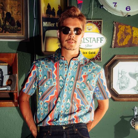 Sendero Provisions Co. - The Wyatt Pearl Snap SS Print Shirt - Men's